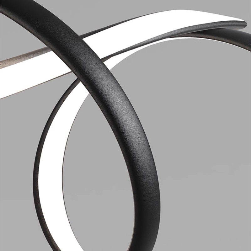 LumiChic - Modern Black LED Chandelier