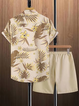 Kai - Tropical Print Men's Short Sleeve Shirt