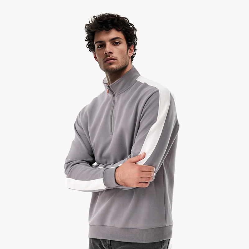 Bruno – Casual Quarter-Zip Men's Pullover