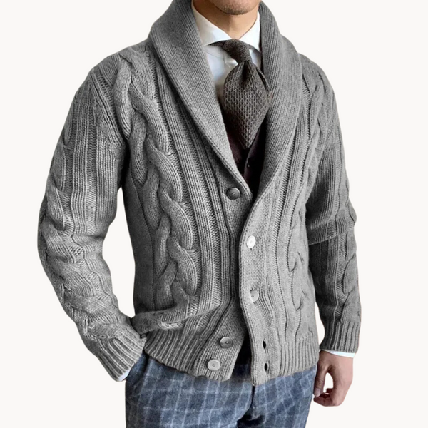 Noah – Men’s Knit Scarf Cardigan