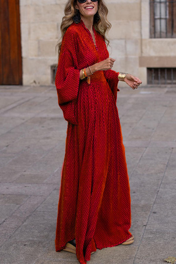 Luna - Flowy Long Women's Sleeve Dress