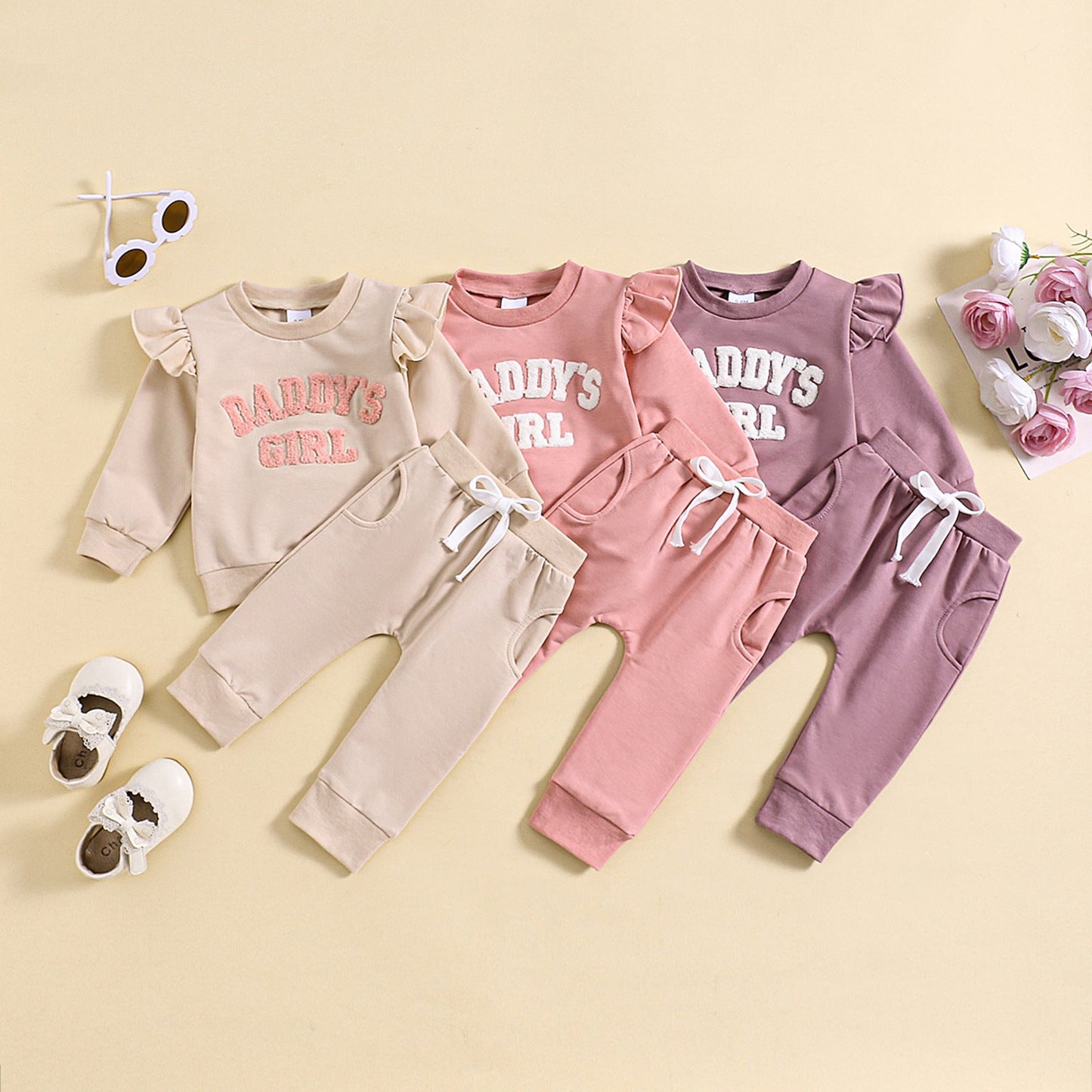 LIVIA - Cute Ruffle Baby Girl Outfit Set