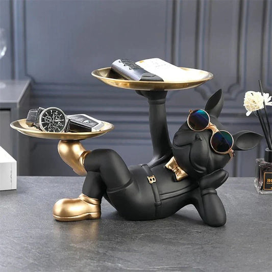LumiBulldog – Playful French Bulldog Statue with Chic Design