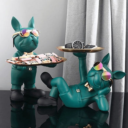 LumiBulldog – Playful French Bulldog Statue with Chic Design