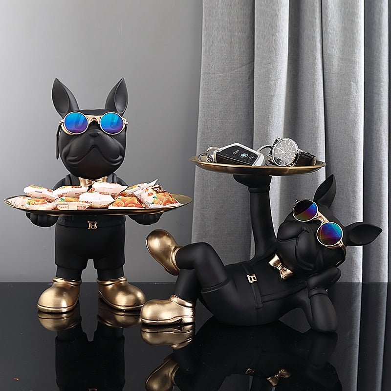 LumiBulldog – Playful French Bulldog Statue with Chic Design