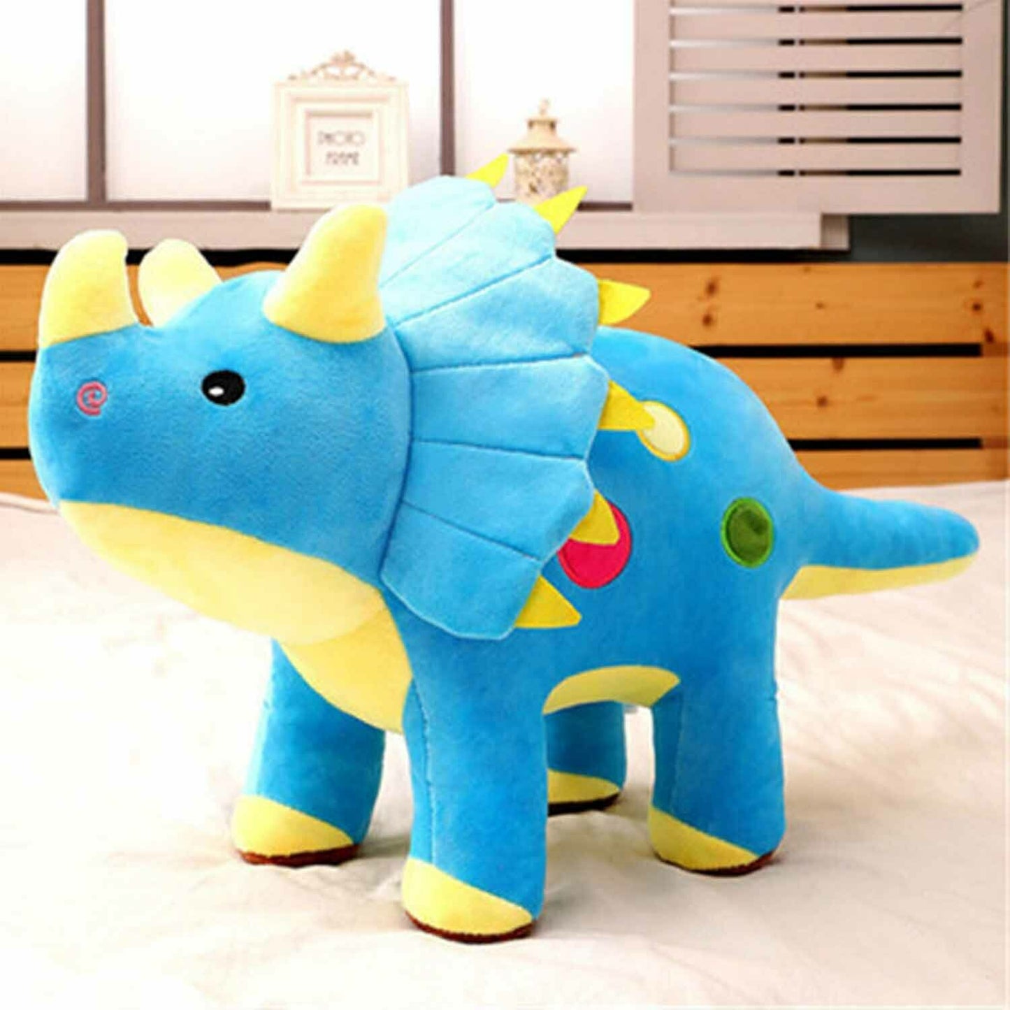 DinoCuddle - Soft and Fun Triceratops Baby Plush Toy