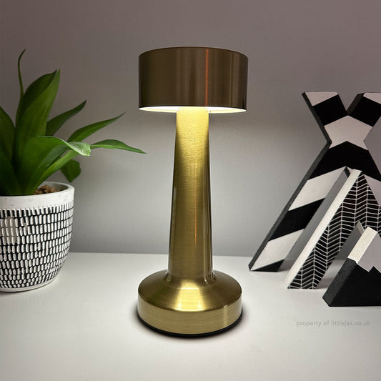 LumoGlow - Sleek Cordless Halo Table Lamp