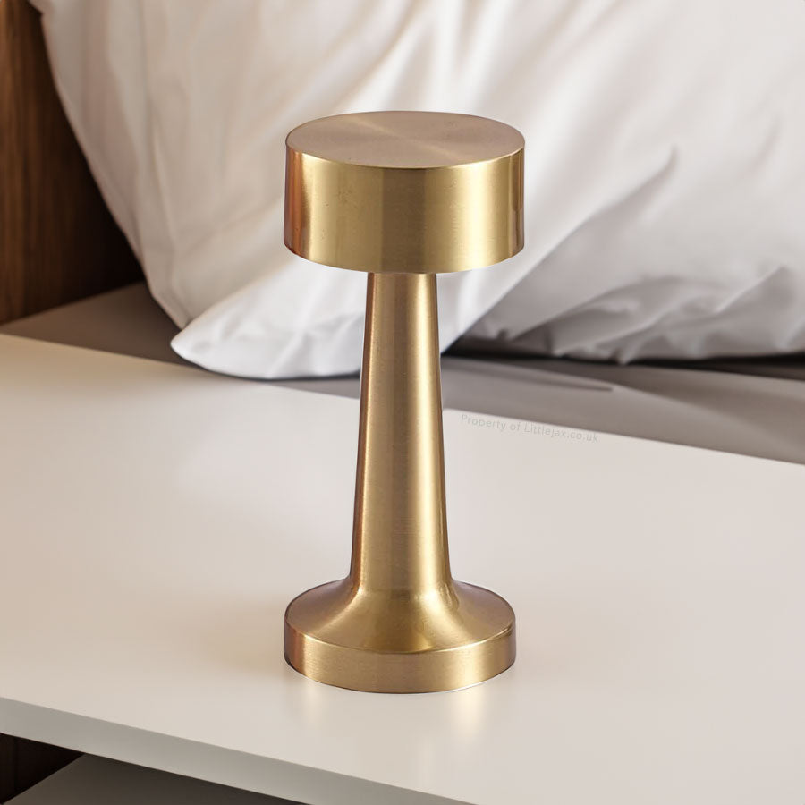 LumoGlow - Sleek Cordless Halo Table Lamp