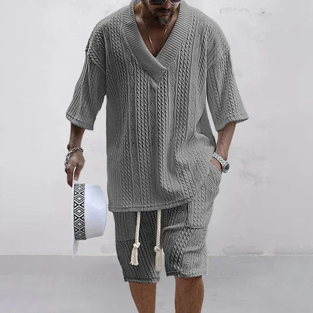 2 Set for men with shorts and short -sleeved shirt 5