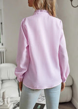 Lisbeth – Striped Long Sleeve Women's Blouse