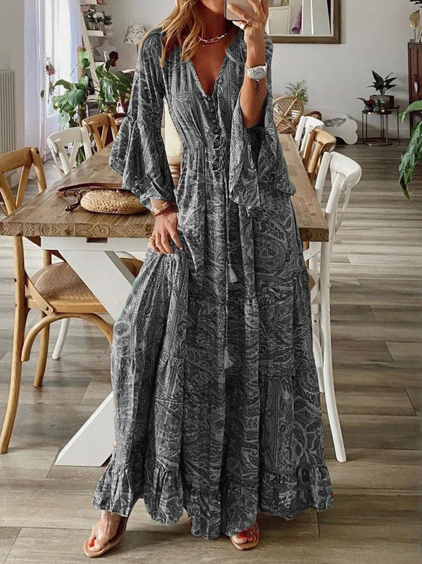 Velanora – Breezy Boho Women's Maxi Dress