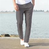 Men's Casual Lightweight Linen Trousers