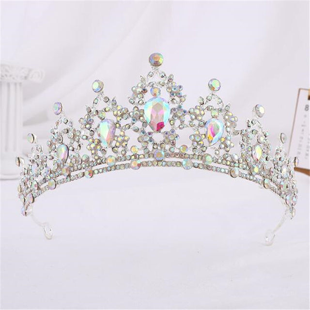 Crown gold | Quality gold color crystal crown 4
