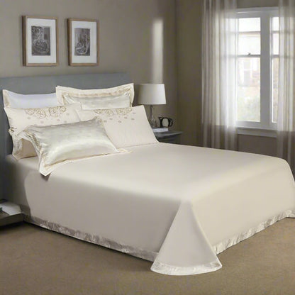 Luxury Jacquard Duvet Cover Set - 500 Thread Count Egyptian Cotton, King Size-3
