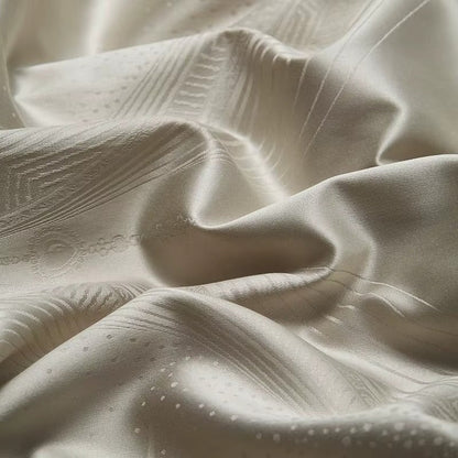 Lumiere Luxury Duvet Cover Set - Elegant Jacquard Design, Ultra-Soft Cotton, King Size-6