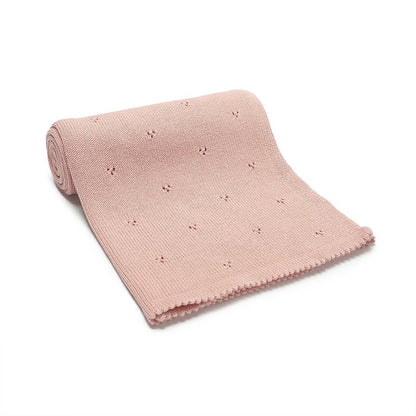 5 Piece Set Cozy Cotton Knitted Baby Blanket