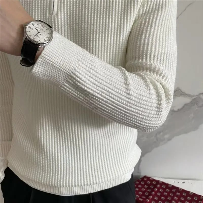 Henry – Casual Knitted Mens Zip-Up Sweater