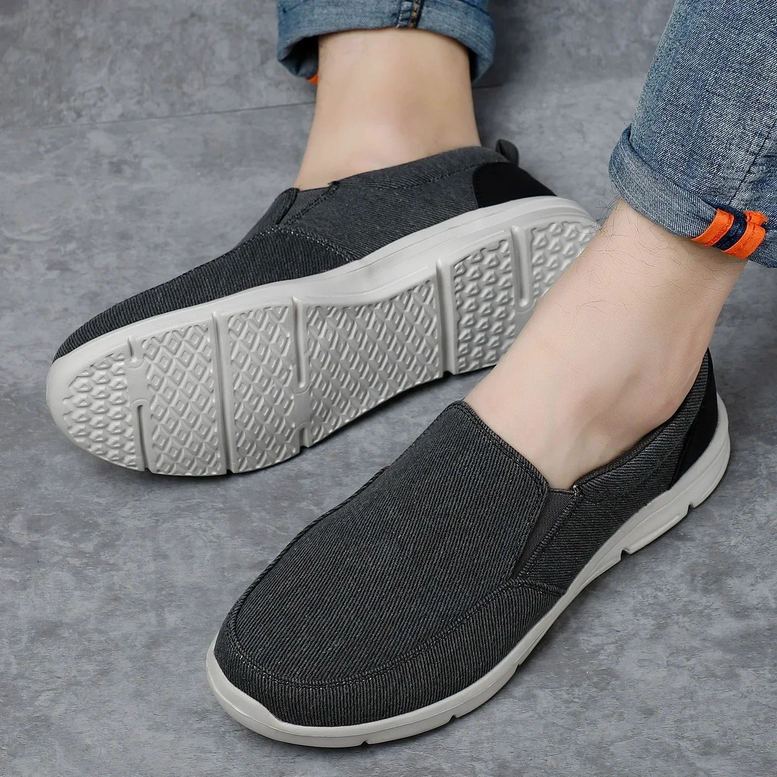 Fyodor - Mens Canvas Slip-On Shoes for Summer Comfort & Breathability-4