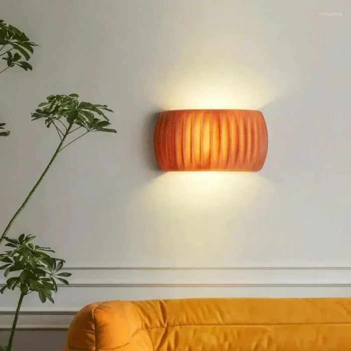 LumaWall – Minimalist Ribbed Glass Wall Lamp