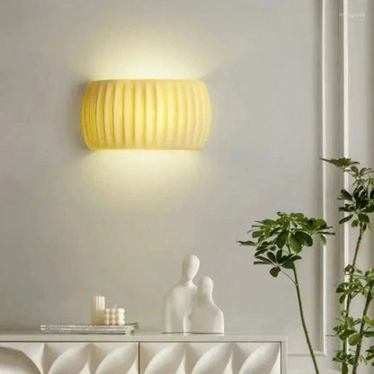 LumaWall – Minimalist Ribbed Glass Wall Lamp