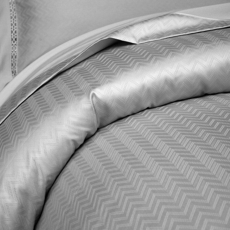 Luxurious Monogram Duvet Cover King Set - 1000 TC Egyptian Cotton Bedding-3
