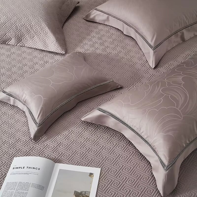 Ombre Paisley Duvet Cover Set - Luxurious Cotton Bed Covers for King Size-4
