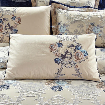 Oriental Jacquard Luxury Bedding Set - 600 TC Duvet Covers for Comfort & Style-5