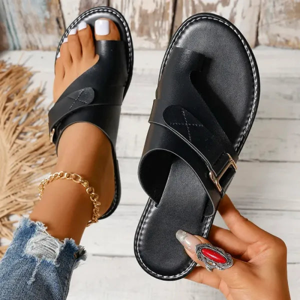 Women's Orthopedic Leather Sandals with Comfortable Fit