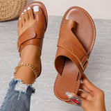 Women's Orthopedic Leather Sandals with Comfortable Fit