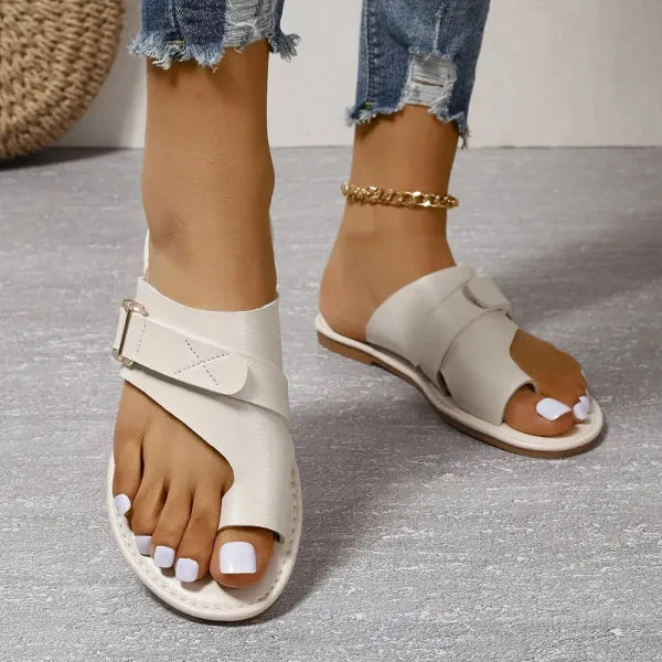 Women's Orthopedic Leather Sandals with Comfortable Fit