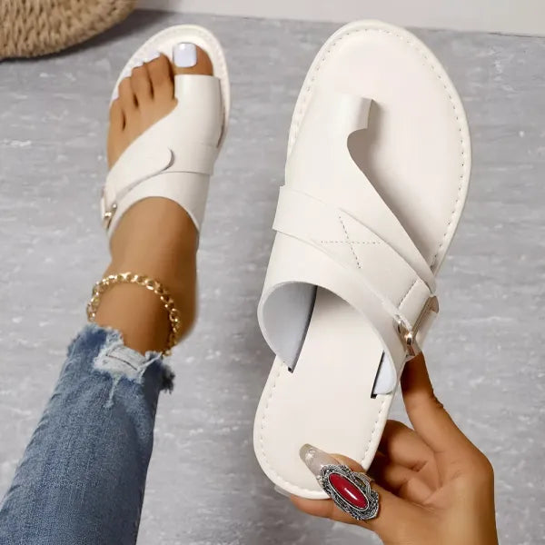 Women's Orthopedic Leather Sandals with Comfortable Fit