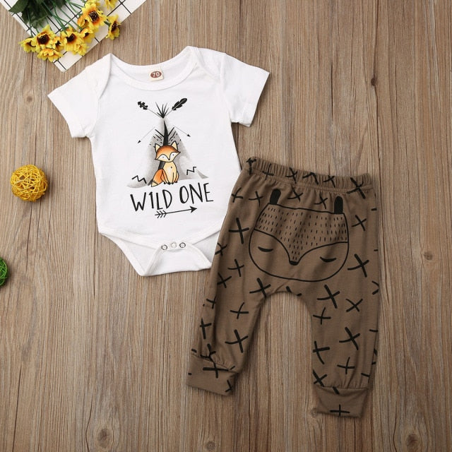 CuddleCare - Wild One Baby Bodysuit & Trousers