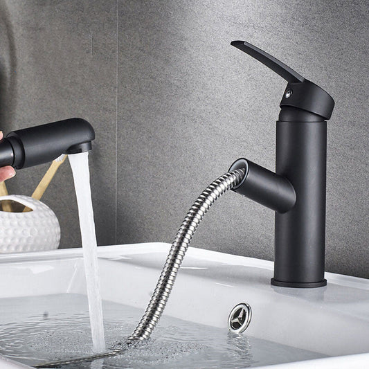 AquaLux Bathroom Sink Tap - Pull-Out Design with Single Lever Control-2