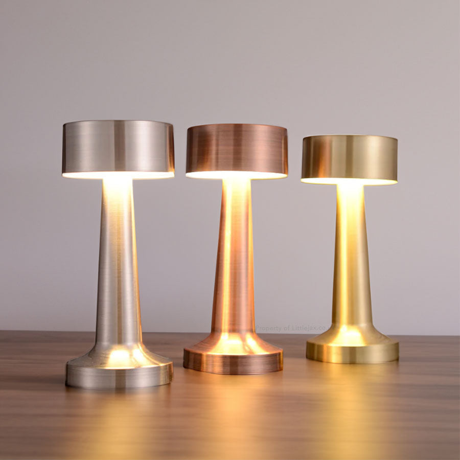 LumoGlow - Sleek Cordless Halo Table Lamp