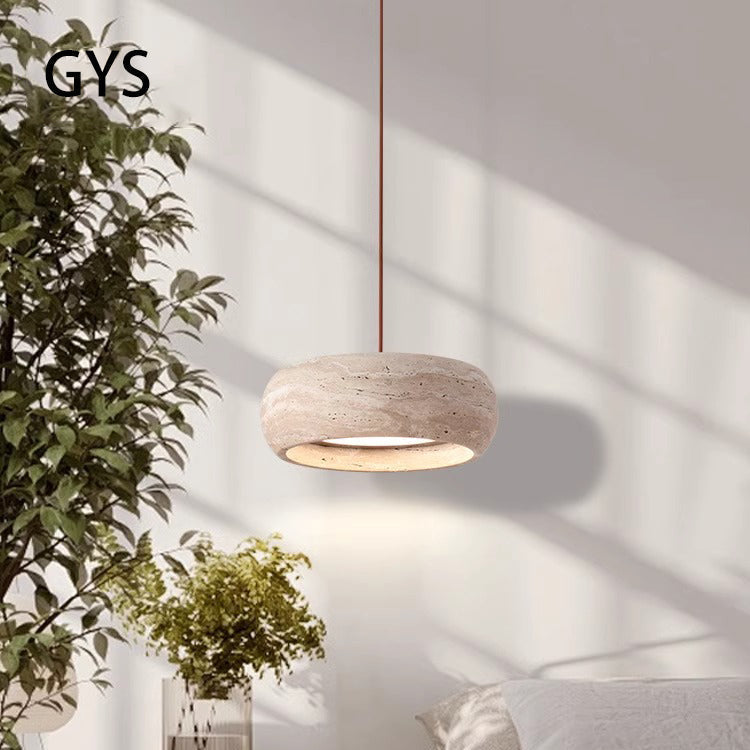 StoneGlow - Modern LED Pendant Light with Stone Design