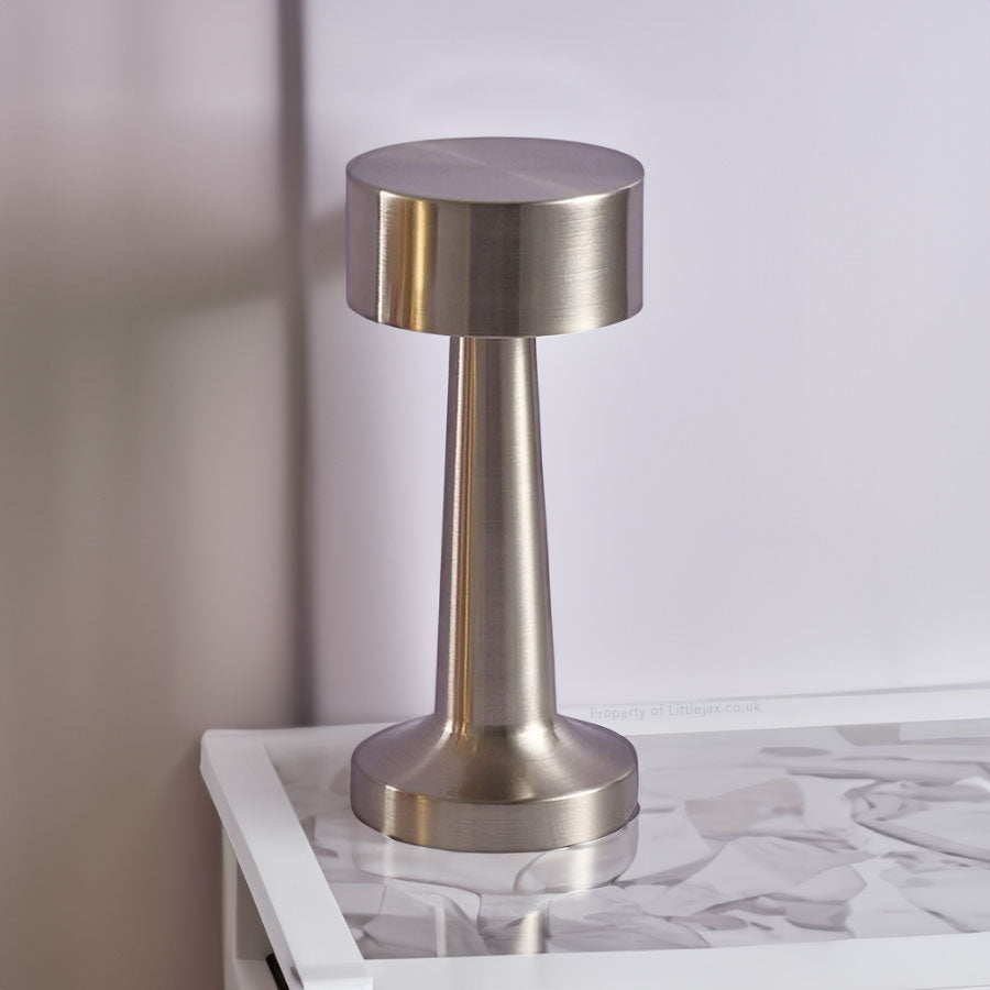 LumoGlow - Sleek Cordless Halo Table Lamp