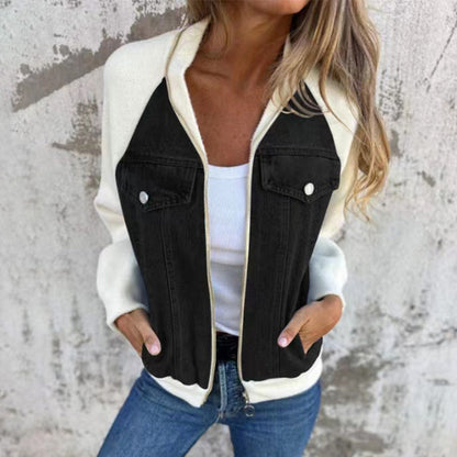 Vada –  Women's Denim Splice Jacket