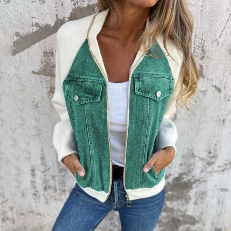 Vada –  Women's Denim Splice Jacket