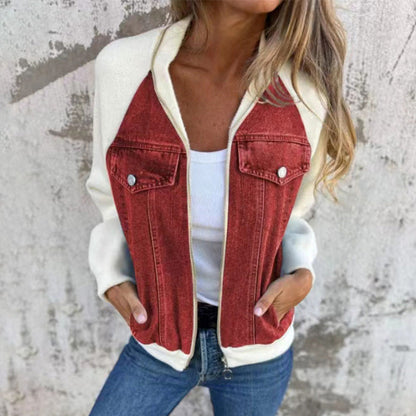 Vada –  Women's Denim Splice Jacket