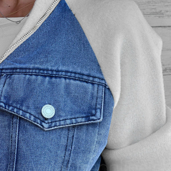 Vada –  Women's Denim Splice Jacket