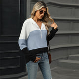Ava - Women's Color Block Hooded Sweatshirt
