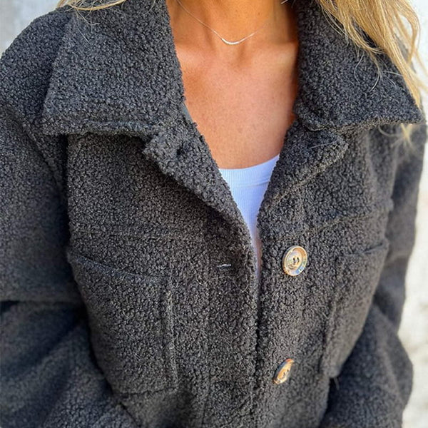 Aluna – Women's Effortless Chic Lapel Cropped Jacket