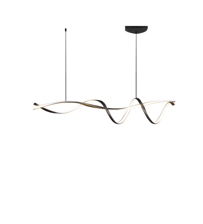LumiChic - Modern Black LED Chandelier