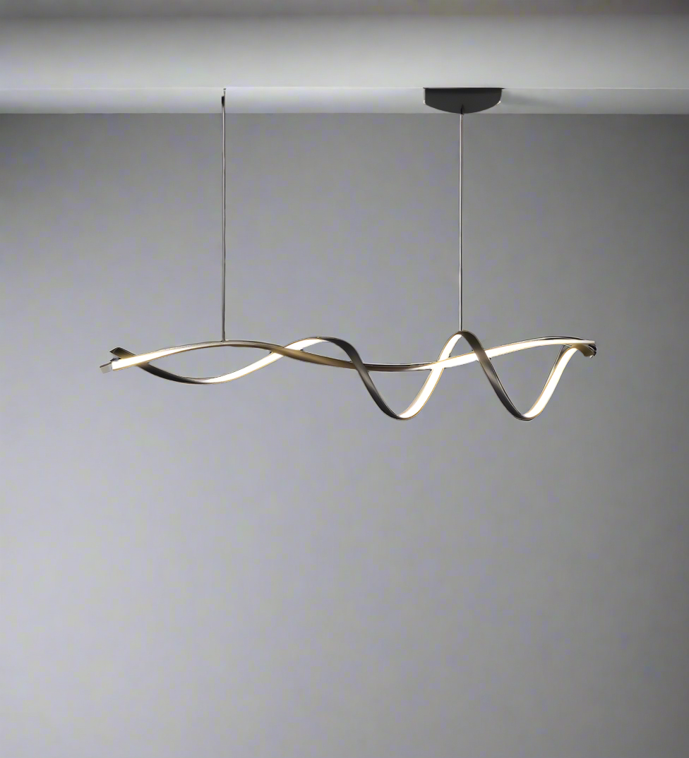 LumiChic - Modern Black LED Chandelier