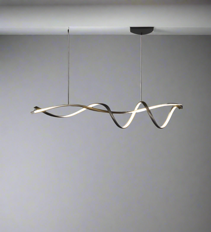 LumiChic - Modern Black LED Chandelier