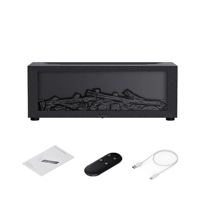 EmberAura – Stylish Flame Effect Diffuser & Ultrasonic Humidifier