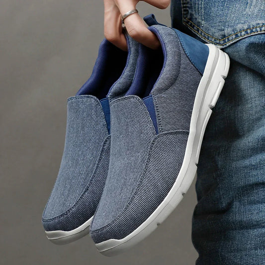 Variant image for Fyodor - Mens Canvas Slip-On Shoes for Summer Comfort & Breathability-1