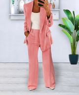 Elena – Women's Blazer & Wide-Leg Trouser Set