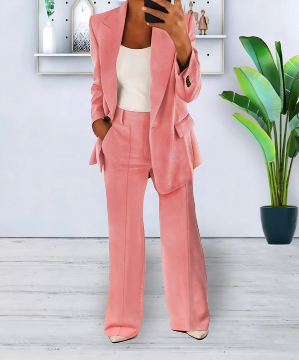 Elena – Women's Blazer & Wide-Leg Trouser Set