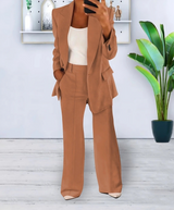 Elena – Women's Blazer & Wide-Leg Trouser Set